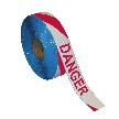 Danger Red White Stripe Floor Marking Tape Roll