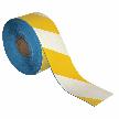Yellow And White Stripe Floor Marking Tape Roll