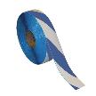 Blue And White Stripe Floor Marking Tape Roll