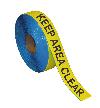 Keep Area Clear Floor Marking Tape Roll
