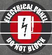 Electrical Panel Do Not Block Floor Tape Sign