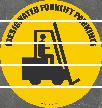 Designated Forklift Parking Superior Mark Floor Tape Sign