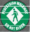Pedestrian Walkway Do Not Block Floor Tape Sign