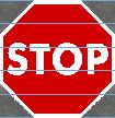 Split Stop Superior Mark Floor Tape Sign